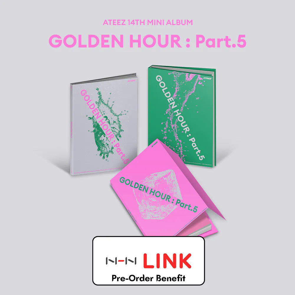 [Pre-Order] ATEEZ - 14TH MINI ALBUM "GOLDEN HOUR : Part.5"(Photobook Version) + Pre-Order Benefit (Choose Version)