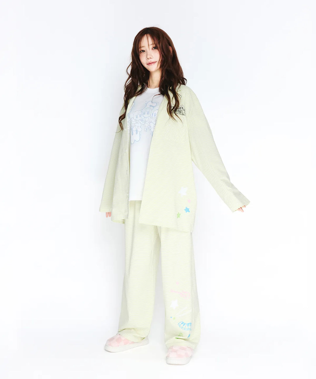 **QWER -Ames-Worldwide QWER PAJAMAS SET GREEN