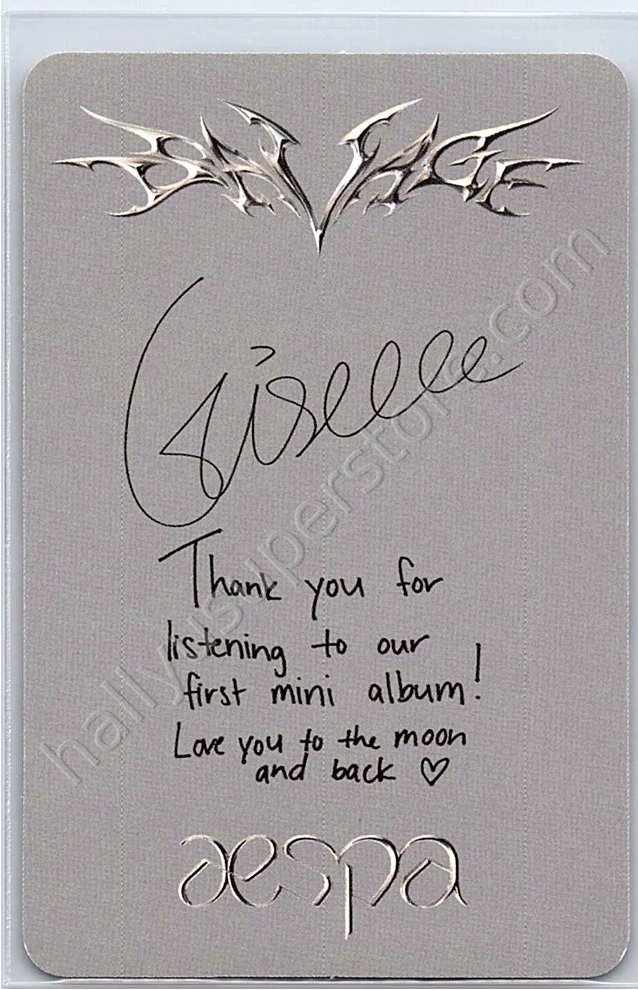 aespa - Giselle - Savage album photocard synk dive version