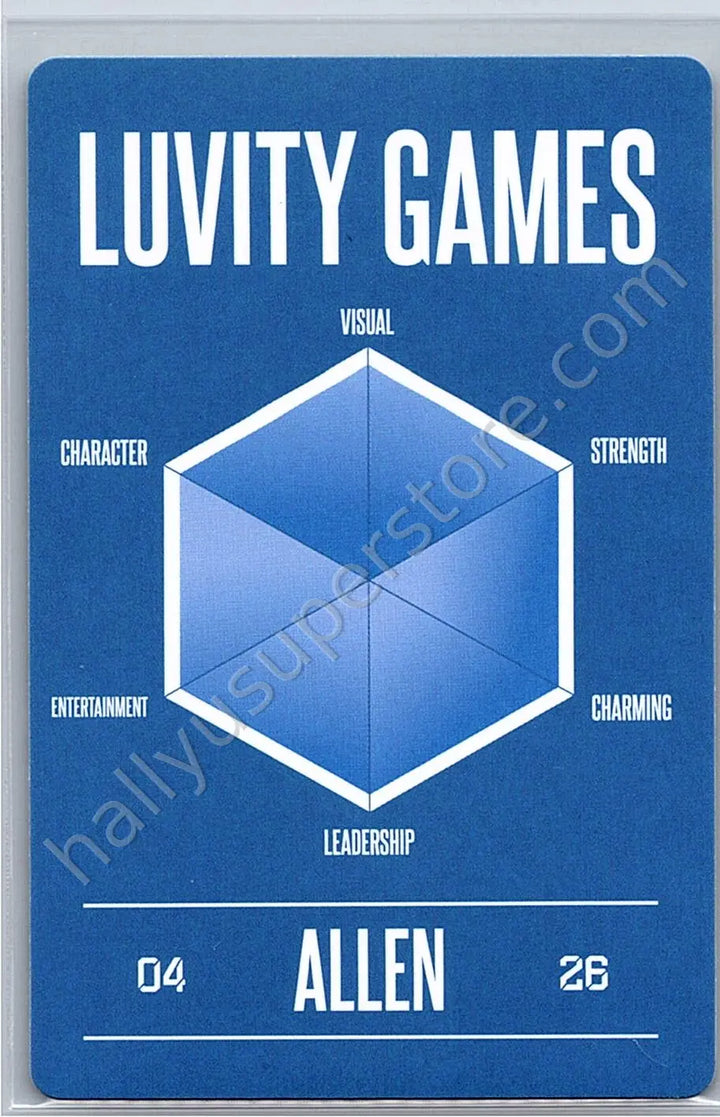 CRAVITY - Allen - LUVITY Fanclub 4th Term fanclub photocard set