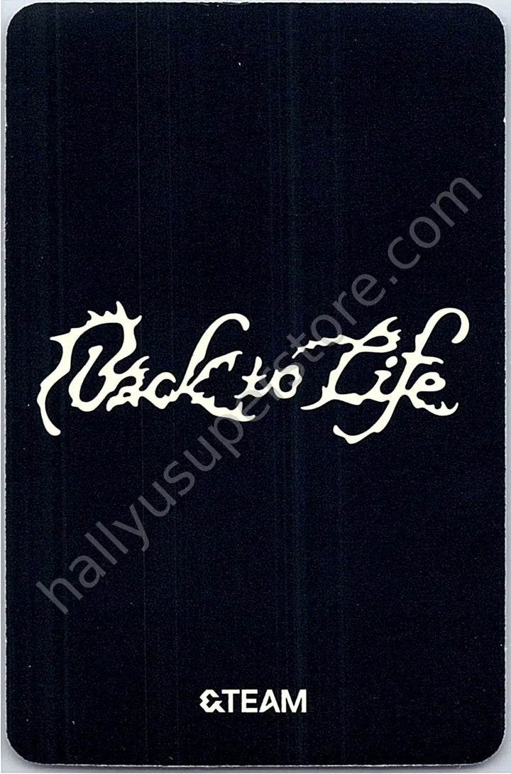 &amp;TEAM - Yuma - Back to Life A version album photocard photocard set roar version