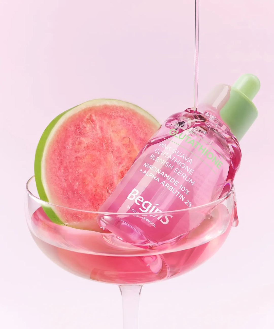 ** TWS - Pink Guava Glutathione Trace Toner 300ml + Serum 30ml(Blemish ,Pore tightening )