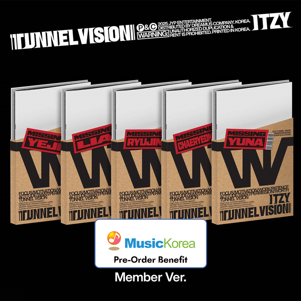 **[Pre-Order] ITZY - "TUNNEL VISION" + Pre-Order Benefit  (Choose Version) (Member Ver.)