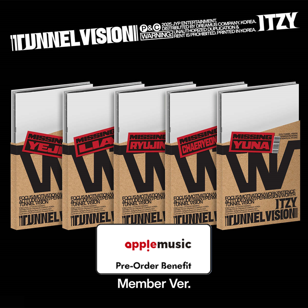 **[Pre-Order] ITZY - "TUNNEL VISION" + Pre-Order Benefit  (Choose Version) (Member Ver.)