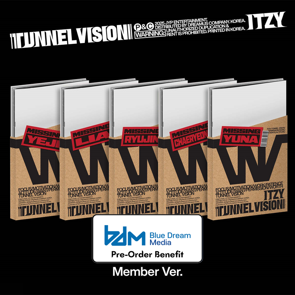 **[Pre-Order] ITZY - "TUNNEL VISION" + Pre-Order Benefit  (Choose Version) (Member Ver.)