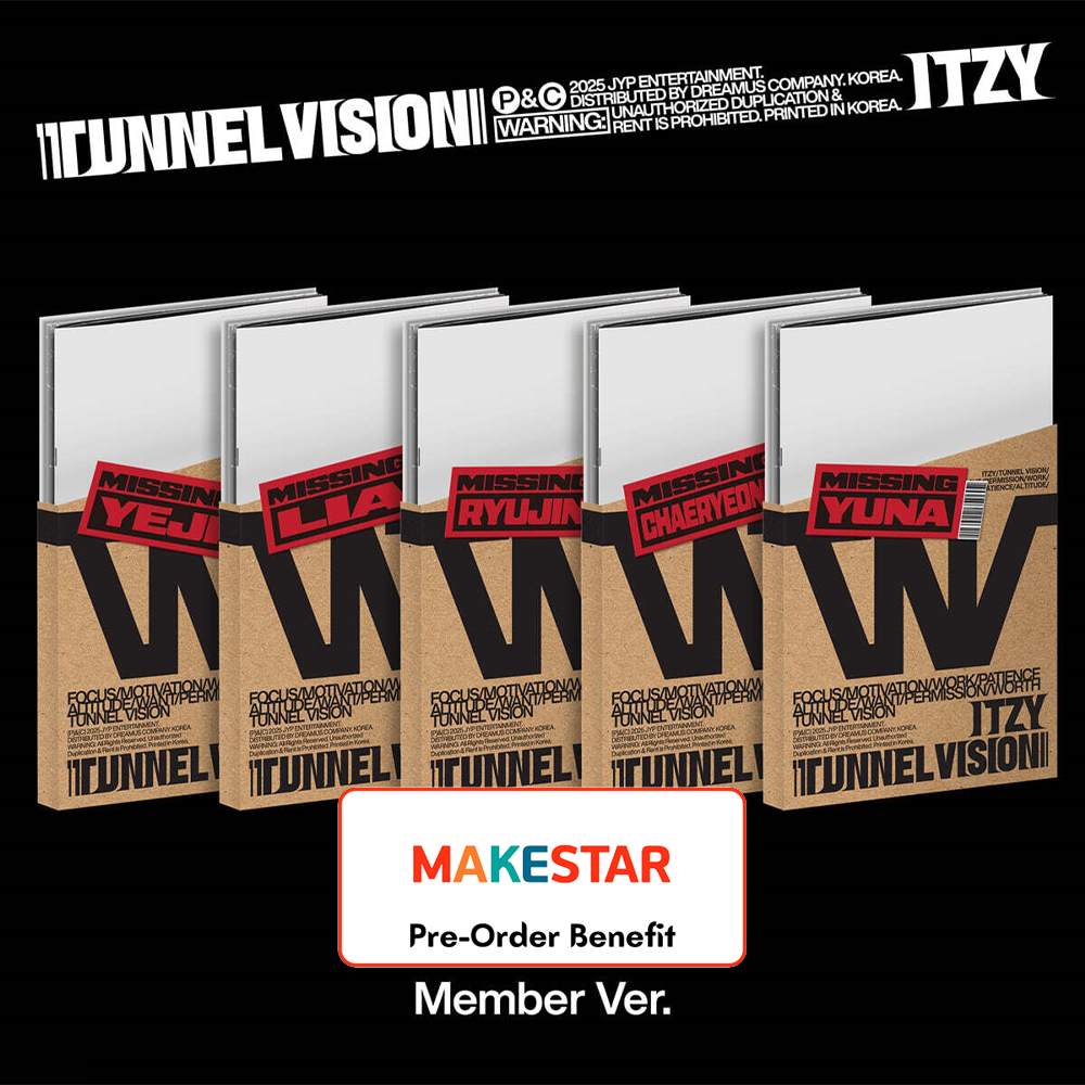 **[Pre-Order] ITZY - "TUNNEL VISION" + Pre-Order Benefit  (Choose Version) (Member Ver.)