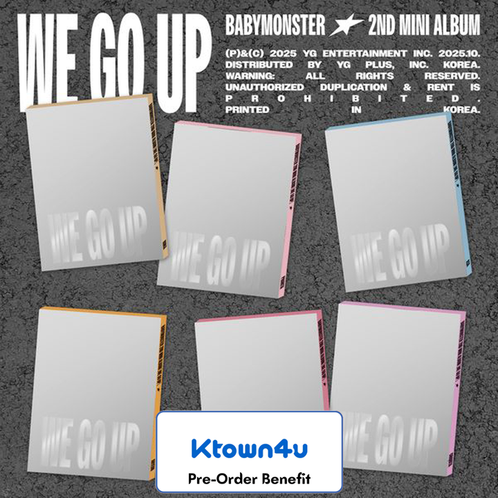 [Pre-Order] BABYMONSTER  -2nd MINI ALBUM [WE GO UP] +Pre-Order Benefit (PATTERN Ver. OPTION) (2)