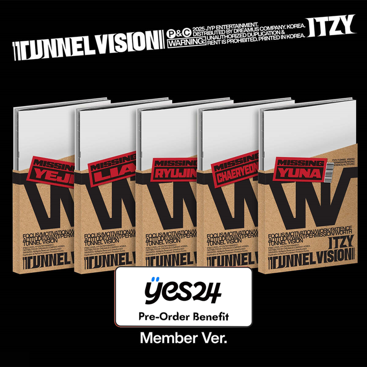 **[Pre-Order] ITZY - "TUNNEL VISION" + Pre-Order Benefit  (Choose Version) (Member Ver.)