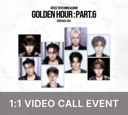 [Hallyu4U - Fansign] (11/13) AppleMusic - ATEEZ / [GOLDEN HOUR : Part.6] (DIGIPACK VER.) [1:1 Video Call Event]