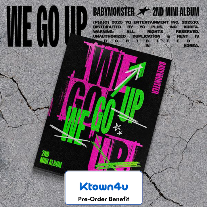 [Pre-Order] BABYMONSTER  -2nd MINI ALBUM [WE GO UP] +Pre-Order Benefit (UP Ver.) (2)
