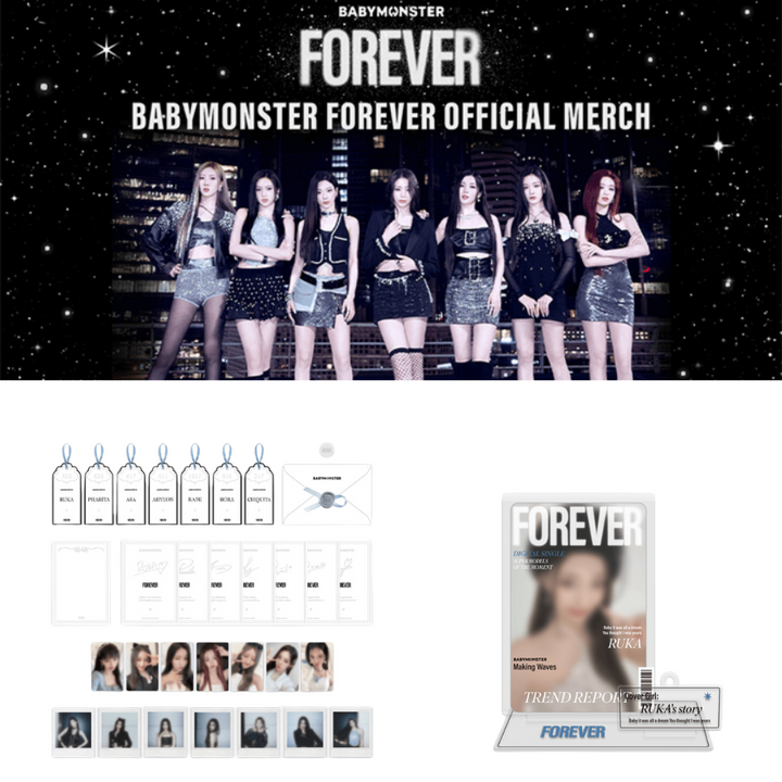 BABYMONSTER - "FOREVER" Official MD (Photocard Packge, Acrylic Stand)