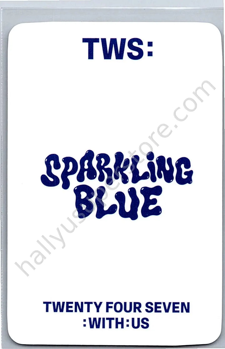 TWS - Kyungmin - Sparkling Blue fansign round 2 soundwave