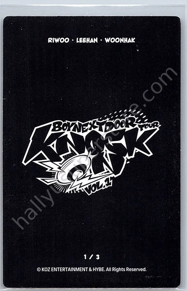 BOYNEXTDOOR - Unit - BOYNEXTDOOR - Riwoo - Knock On Vol.1