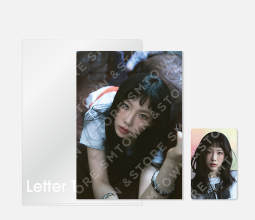 TAEYEON- "Letter To Myself" Official MD (4X6 PHOTO SET,POSTCARD + HOLOGRAM PHOTO CARD SET,PHOTO PACKAGE,KEY RING SET)