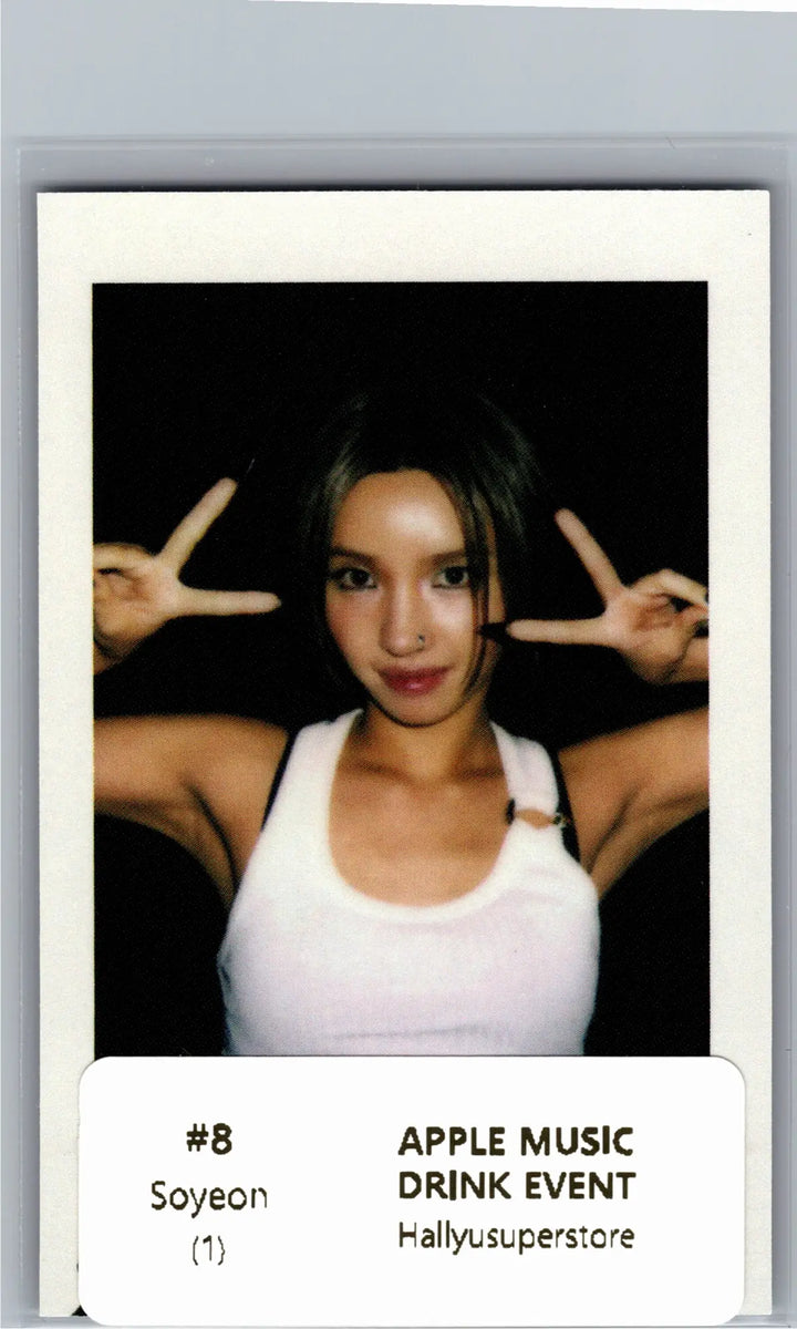 I-DLE "We made" - Apple Music Drink Event Photocard, Polaroid type Photocard [26.07.09]