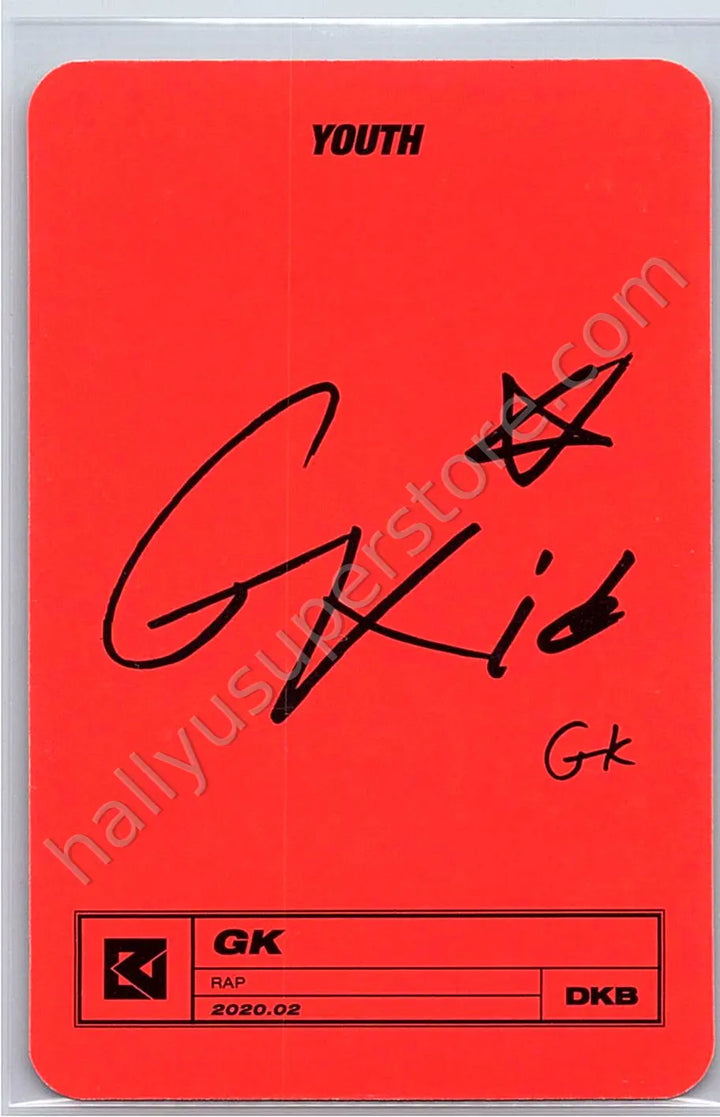 DKB - GK - YOUTH Album album photocard