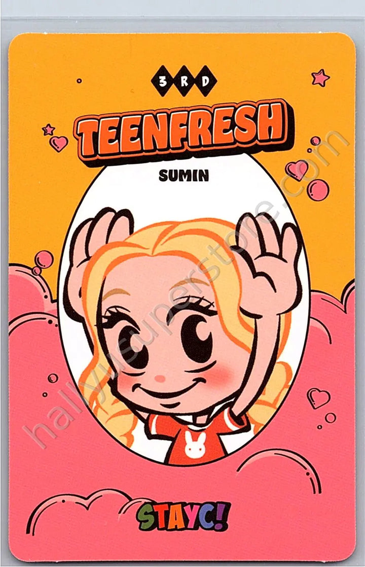 STAYC - Sumin - TEENFRESH album photocard bubble version