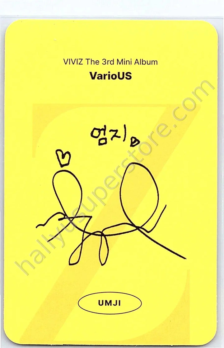 VIVIZ - Umji - VarioUS album photocard B version plve version