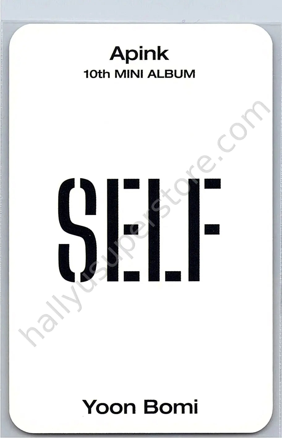 Apink - Bomi - Apink - Bomi - SELF Album album photocard poca album natural version