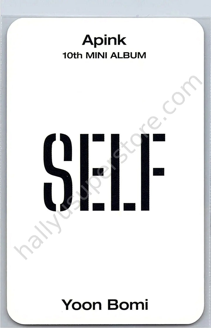 Apink - Bomi - Apink - Bomi - SELF Album album photocard poca album natural version