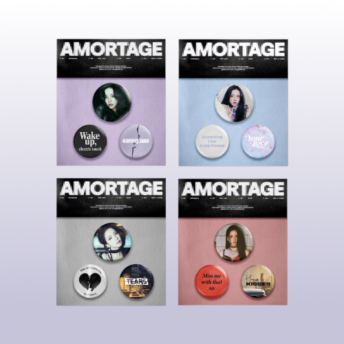 **[Pre-Order] JISOO (of Blackpink) - " AMORTAGE " Official MD [PIN BADGES]