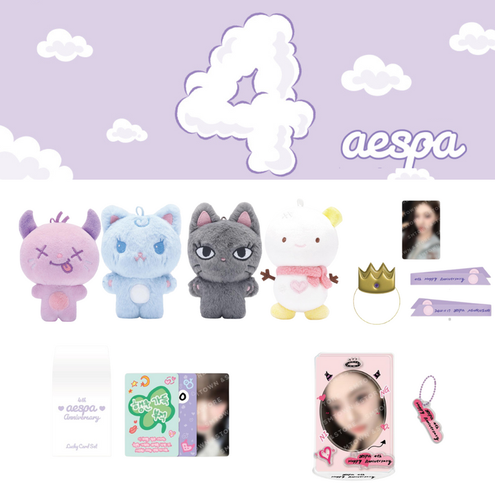 [Pre-Order] Aespa - "FAST DELIVERY" 4TH Official MD ( 10CM DOLL,  DOLL PROP SET,ACRYLIC STAND SET,LUCKY CARD SET)