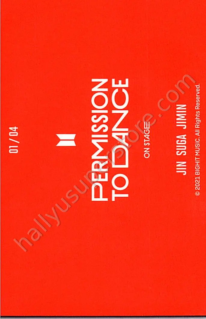 BTS - Unit - Permission To Dance On Stage Tour mini photocard