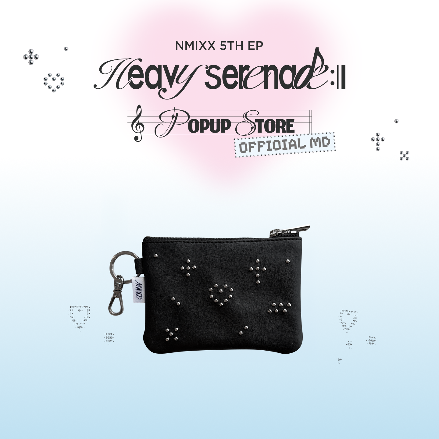 [NMIXX] MINI POUCH KEYRING - [Heavy Serenade] POP-UP STORE