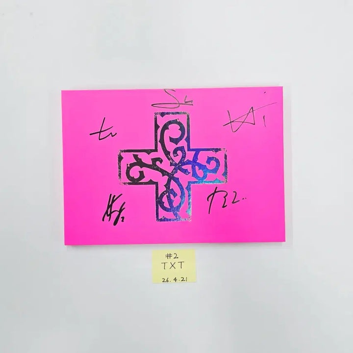 TXT "7TH YEAR: 가시덤불에 잠시 바람이 멈췄을 때 " - Hand Autographed(Signed) Promo Album (1) [26.04.21]