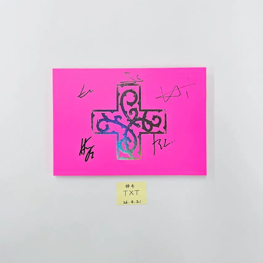 TXT "7TH YEAR: 가시덤불에 잠시 바람이 멈췄을 때 " - Hand Autographed(Signed) Promo Album (1) [26.04.21]