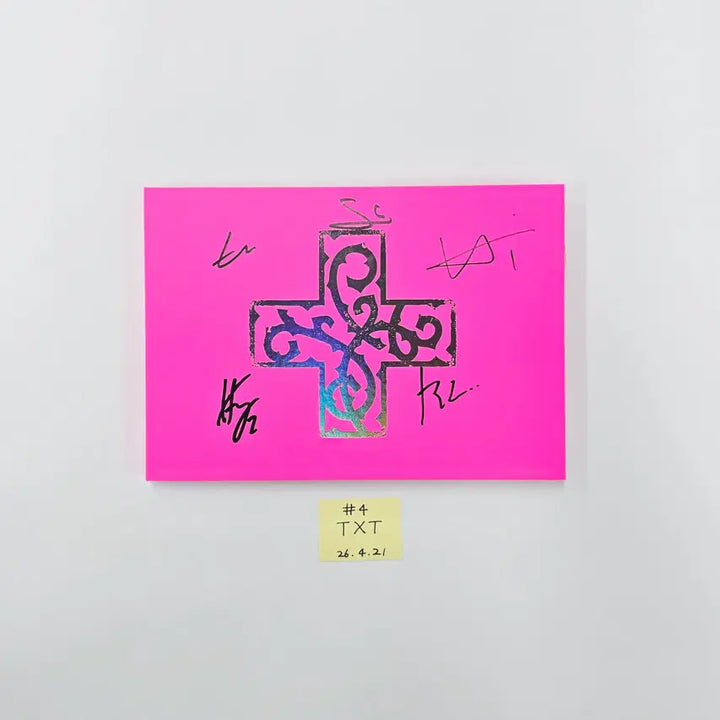 TXT "7TH YEAR: 가시덤불에 잠시 바람이 멈췄을 때 " - Hand Autographed(Signed) Promo Album (1) [26.04.21]