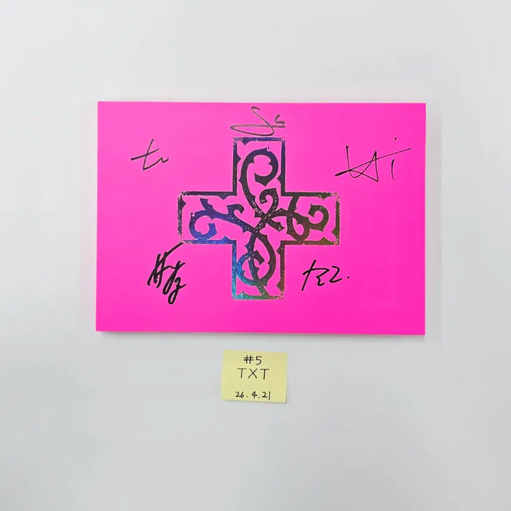 TXT "7TH YEAR: 가시덤불에 잠시 바람이 멈췄을 때 " - Hand Autographed(Signed) Promo Album (1) [26.04.21]