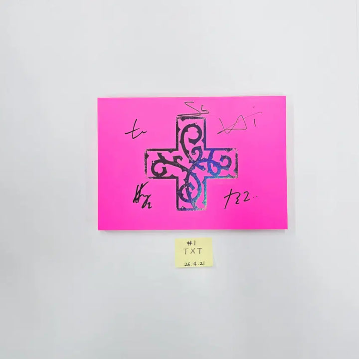 TXT "7TH YEAR: 가시덤불에 잠시 바람이 멈췄을 때 " - Hand Autographed(Signed) Promo Album (1) [26.04.21]