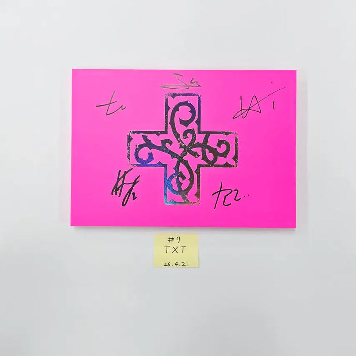 TXT "7TH YEAR: 가시덤불에 잠시 바람이 멈췄을 때 " - Hand Autographed(Signed) Promo Album (1) [26.04.21]