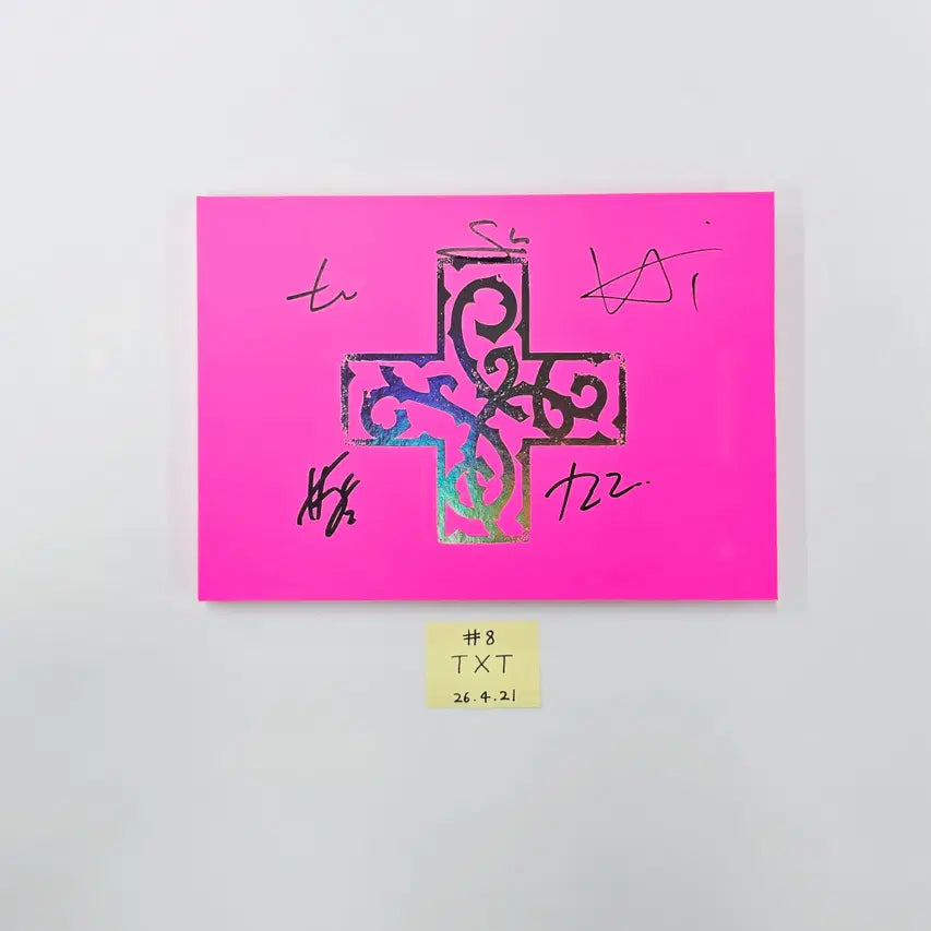 TXT "7TH YEAR: 가시덤불에 잠시 바람이 멈췄을 때 " - Hand Autographed(Signed) Promo Album (1) [26.04.21]