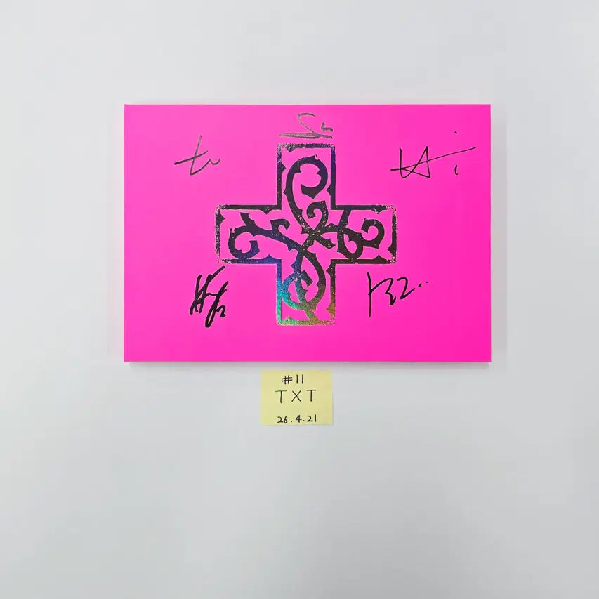 TXT "7TH YEAR: 가시덤불에 잠시 바람이 멈췄을 때 " - Hand Autographed(Signed) Promo Album (1) [26.04.21]