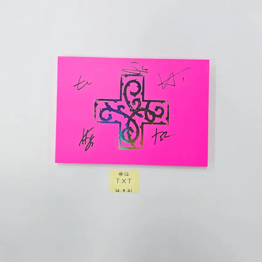 TXT "7TH YEAR: 가시덤불에 잠시 바람이 멈췄을 때 " - Hand Autographed(Signed) Promo Album (1) [26.04.21]