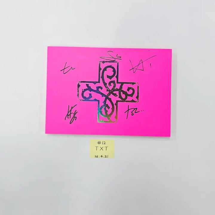 TXT "7TH YEAR: 가시덤불에 잠시 바람이 멈췄을 때 " - Hand Autographed(Signed) Promo Album (1) [26.04.21]