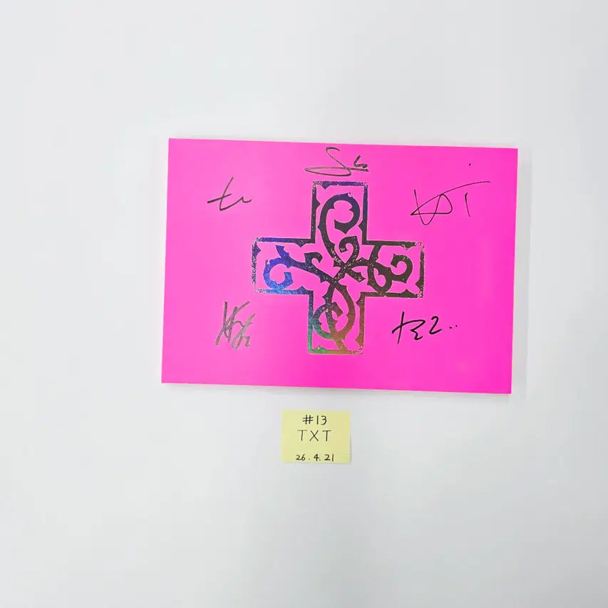 TXT "7TH YEAR: 가시덤불에 잠시 바람이 멈췄을 때 " - Hand Autographed(Signed) Promo Album (1) [26.04.21]