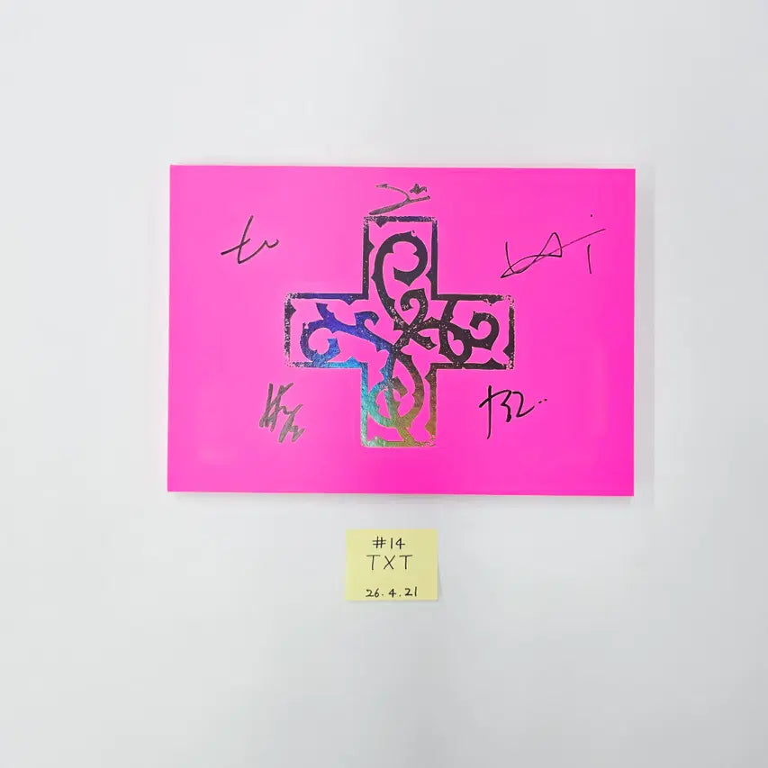 TXT "7TH YEAR: 가시덤불에 잠시 바람이 멈췄을 때 " - Hand Autographed(Signed) Promo Album (1) [26.04.21]