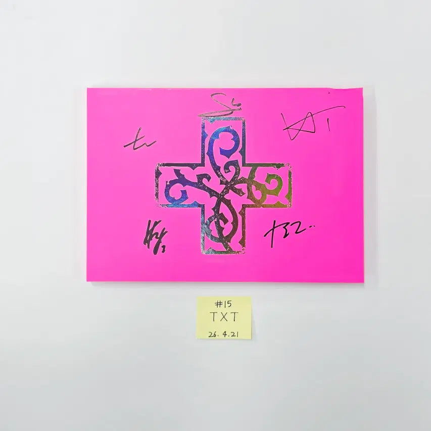 TXT "7TH YEAR: 가시덤불에 잠시 바람이 멈췄을 때 " - Hand Autographed(Signed) Promo Album (1) [26.04.21]