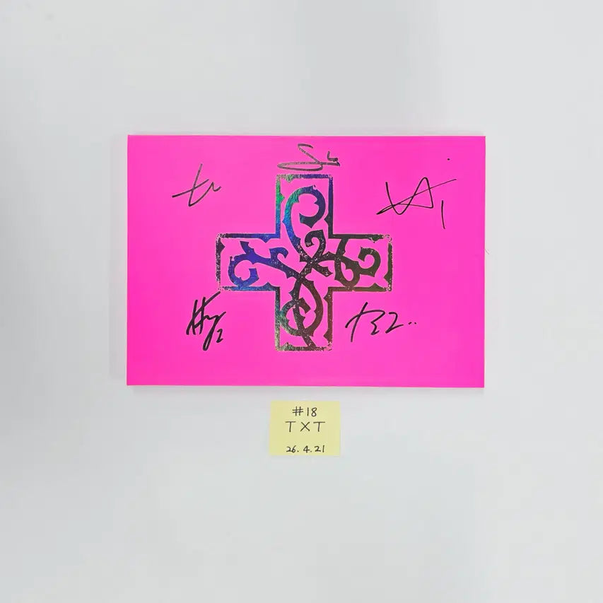 TXT "7TH YEAR: 가시덤불에 잠시 바람이 멈췄을 때 " - Hand Autographed(Signed) Promo Album (2) [26.04.21]