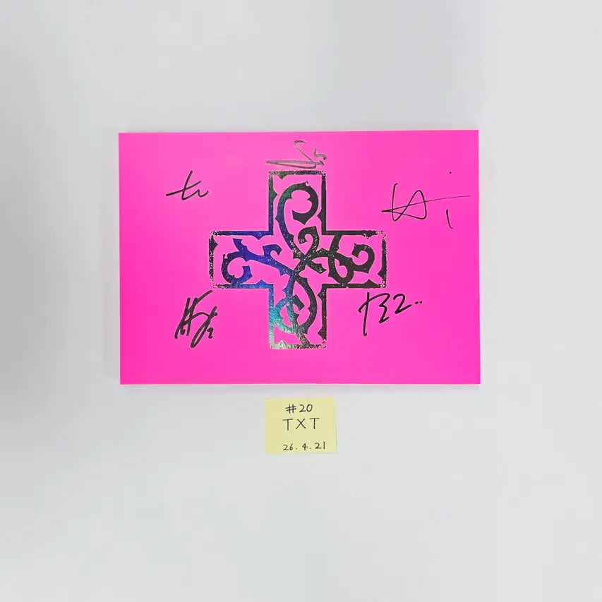 TXT "7TH YEAR: 가시덤불에 잠시 바람이 멈췄을 때 " - Hand Autographed(Signed) Promo Album (2) [26.04.21]