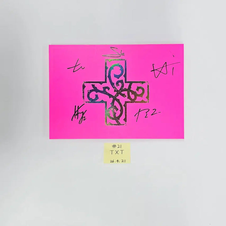 TXT "7TH YEAR: 가시덤불에 잠시 바람이 멈췄을 때 " - Hand Autographed(Signed) Promo Album (2) [26.04.21]