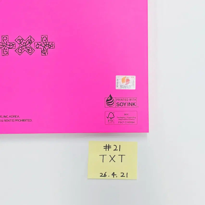 TXT "7TH YEAR: 가시덤불에 잠시 바람이 멈췄을 때 " - Hand Autographed(Signed) Promo Album (2) [26.04.21]