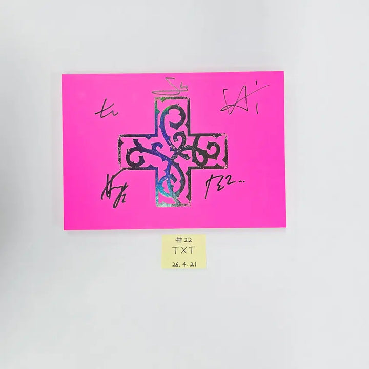 TXT "7TH YEAR: 가시덤불에 잠시 바람이 멈췄을 때 " - Hand Autographed(Signed) Promo Album (2) [26.04.21]