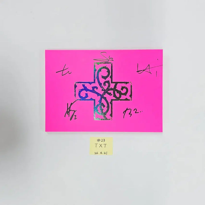 TXT "7TH YEAR: 가시덤불에 잠시 바람이 멈췄을 때 " - Hand Autographed(Signed) Promo Album (2) [26.04.21]