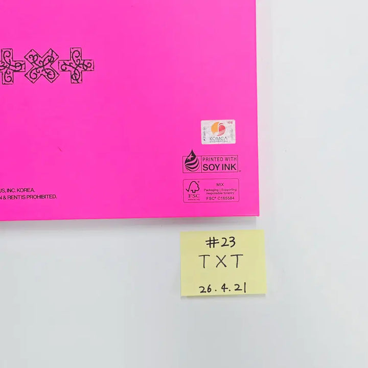 TXT "7TH YEAR: 가시덤불에 잠시 바람이 멈췄을 때 " - Hand Autographed(Signed) Promo Album (2) [26.04.21]