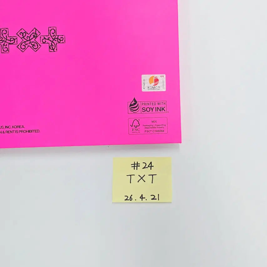 TXT "7TH YEAR: 가시덤불에 잠시 바람이 멈췄을 때 " - Hand Autographed(Signed) Promo Album (2) [26.04.21]