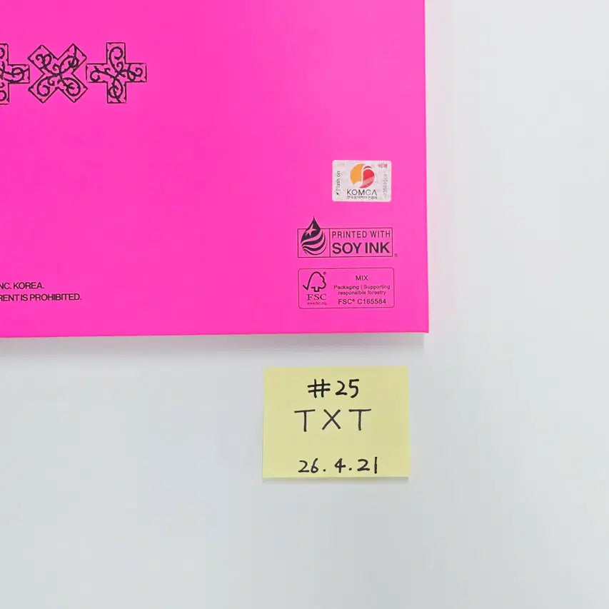 TXT "7TH YEAR: 가시덤불에 잠시 바람이 멈췄을 때 " - Hand Autographed(Signed) Promo Album (2) [26.04.21]